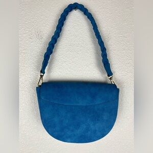 Joy Susan Luna Crescent Crossbody half-moon chunky braided short shoulder strap